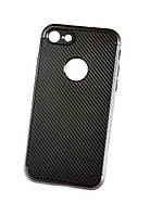 М'який чохол-накладка IPAKY Carbon для iPhone 7 і iPhone 8 чорний