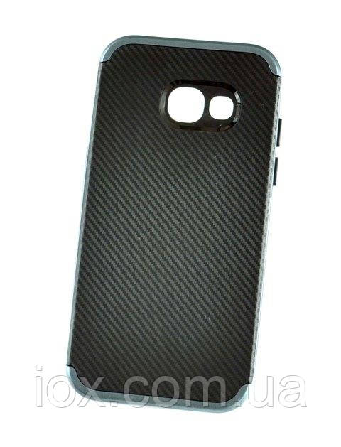 Чорно-синій чохол IPAKY Carbon Samsung Galaxy A3 2017 / A320