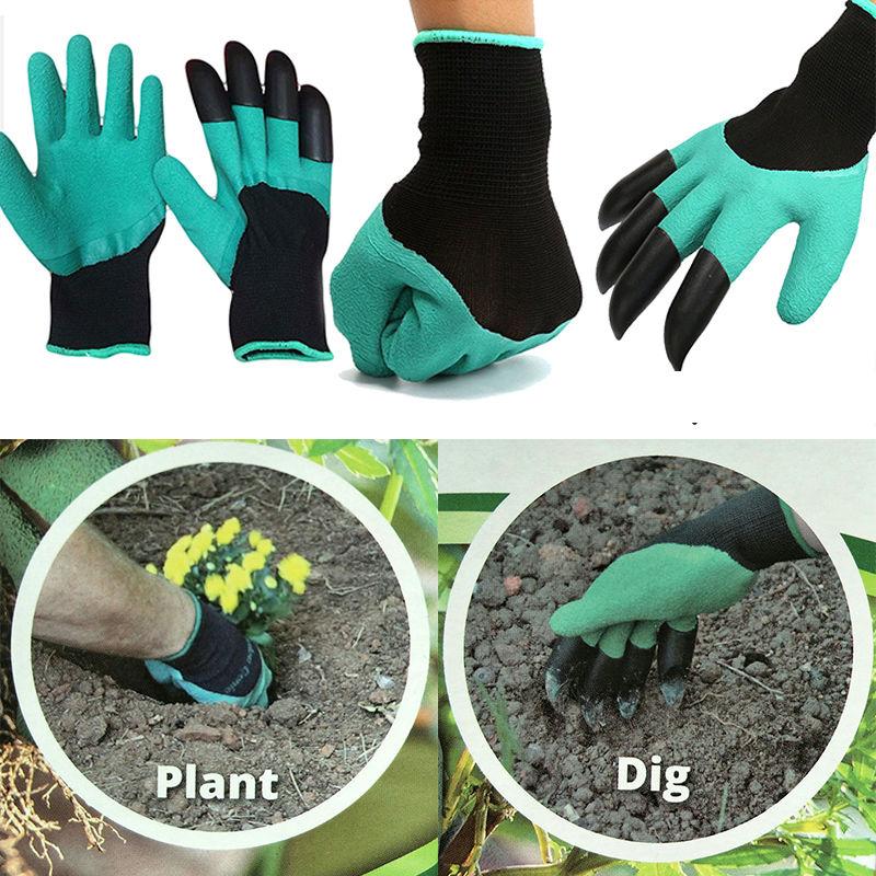 Садові рукавички з кігтями Garden Genie Gloves, рукавички кігті