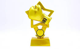 Нагорода спортивна Бокс (статуетка нагородна Боксерські рукавички) C-1512-B5: 18х11,5х5см