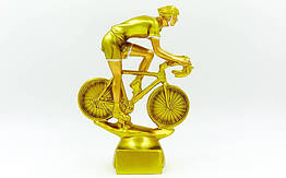 Нагорода спортивна Велоспорт (статуетка нагороджена велосипедист) C-4600-B5: 20х5х6см