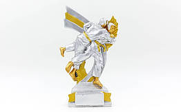 Нагорода спортивна Дзю-до (статуетка нагородна Дюдористи) C-4583-B6: 18,5х10х4 см