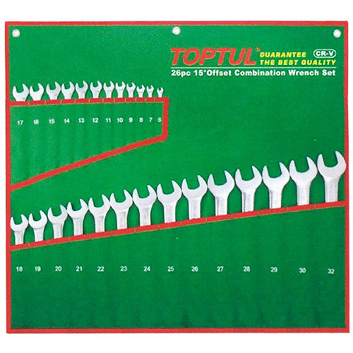 Набір ключів комбінованих 26 шт. 6-32 Toptul GAAA2604 (Тайвань), фото 1