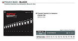 Набір ключів комбінованих з тріскачкою і шарніром 8-19мм в сумці 12ед. Toptul GPAQ1204 (Тайвань), фото 3
