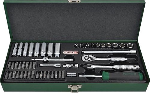 Набір інструменту 1/4" 50ед. Toptul GCAD5003 (Тайвань), фото 1