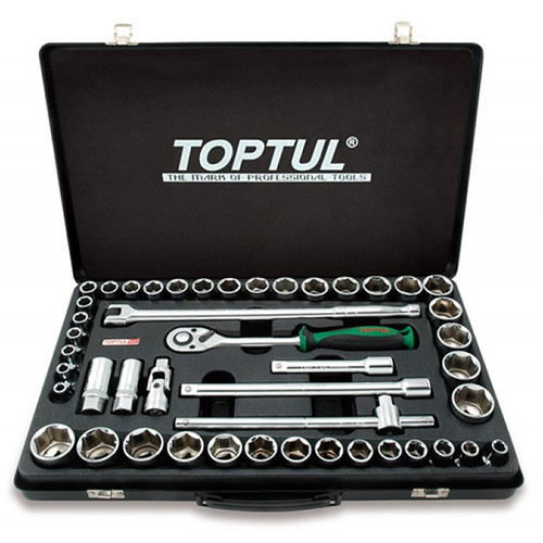Набір інструменту 1/2" (дюйм+метр.) 46ед. Toptul GCAD4601 (Тайвань), фото 1