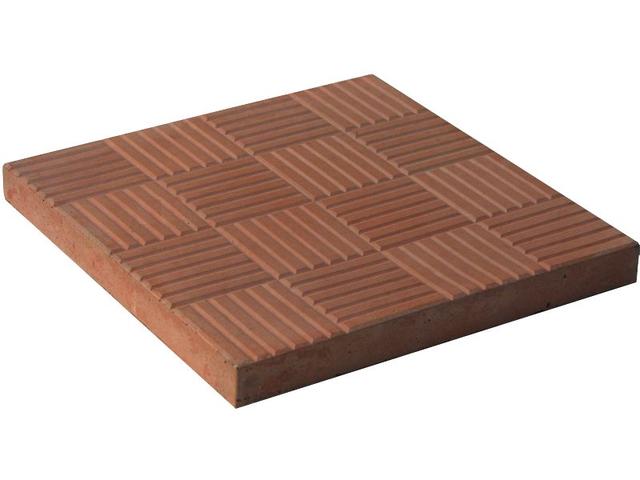 Тротуарная плитка LAND BRICK "Шоколадка" 300х300х30 мм коричневая