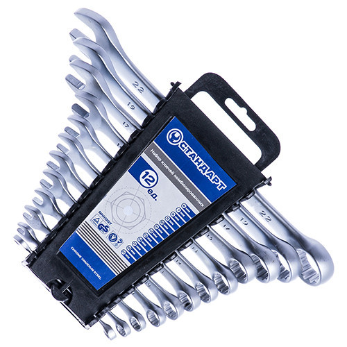 Набір ключів комбінованих 12 од. на холдері "СТАНДАРТ" NKK12ST, фото 1