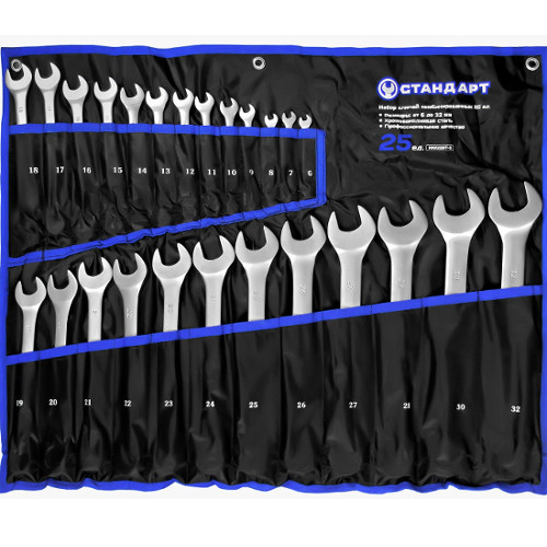 Набір ключів комбінованих 25 од. в сумці "СТАНДАРТ" NKK25ST-S, фото 1