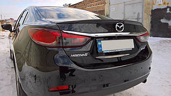 Спойлер Mazda 6 GJ (12-15) тюнінг шабля на багажник (скловолокно)