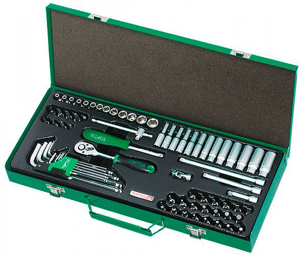Набір інструменту 1/4" 72ед. Toptul GCAD7202 (Тайвань), фото 1