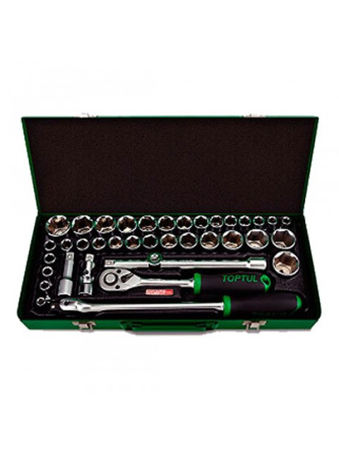 Набір інструменту 1/2" (дюйм+метр.) 38ед. Toptul GCAD3803 (Тайвань), фото 1