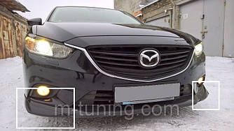 Клики Mazda 6 GJ (12-15) тюнінг губа на передній бампер