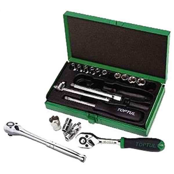 Набір інструменту 1/4" 17ед. Toptul GCAD1701 (Тайвань), фото 1