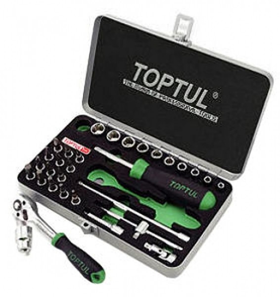 Набір інструменту 1/4" 31ед. Toptul GCAD3101 (Тайвань), фото 1