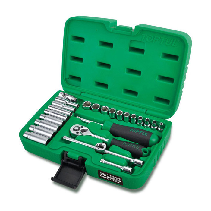Набір інструменту 1/4" 25ед. Toptul GCAI2501 (Тайвань), фото 1