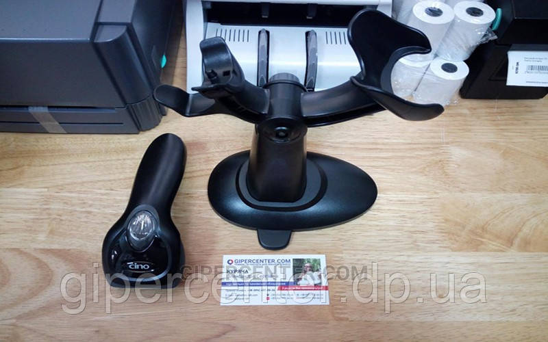 Ручной сканер для штрих кодов Cino F560 черный (PS/2) и подставка Hands-Free Smart Stand - фото 3 - id-p542559947