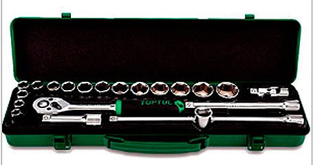Набір інструменту 3/8" 21ед. Toptul GCAD2102 (Тайвань), фото 1