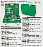 Набір інструменту комбінований 1/4"&3/8"&1/2" 216ед. Toptul GCAI216R (Тайвань), фото 2