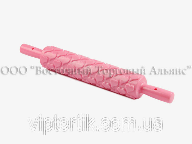 Качалка для мастики рельєфна — Серце, фото 1