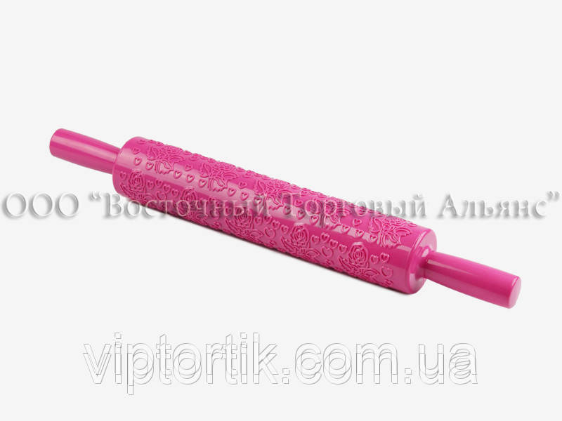 Качалка для мастики рельєфна — Троянди, фото 1