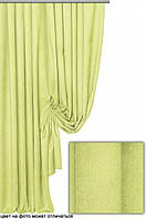 Ткань для штор портьер микровелюр или мультилюкс арт 1651 цвет 112 оливково-салатовый