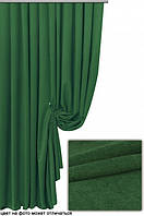 Тканина для штор-порт'єр мікровелюр або мультилюкс арт 1651 колір 131 темно-зелений