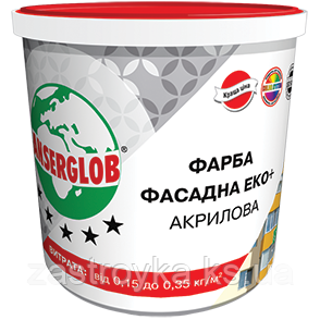 Фарба акриловая ФАСАД "ЭКО+"  ANSERGLOB, 28кг