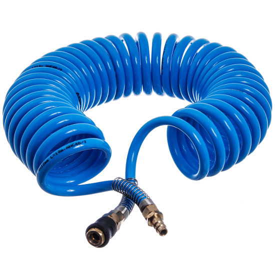 Шланг спіральний поліуретановий (PROFI) 8х12мм L=15м "AIRKRAFT" AHC48-K (Туреччина, Італія), фото 1