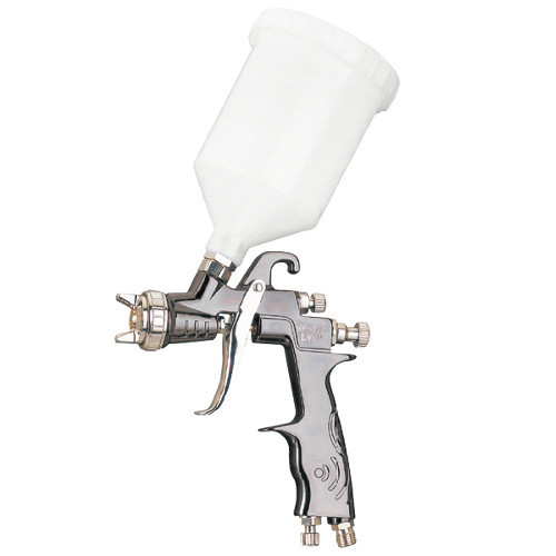 Краскопульт пневматичний тип LVLP верхній пластиковий бачок AUARITA MP-500-1.3 (Італія/Китай), фото 1