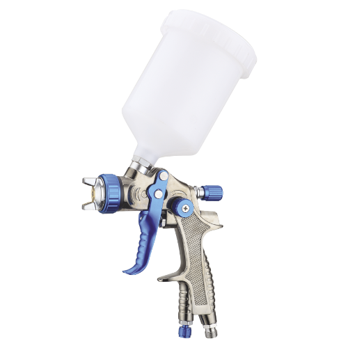 Краскопульт пневматичний тип LVLP верхній пластиковий бачок AUARITA L-897-1.3 (Італія/Китай), фото 1