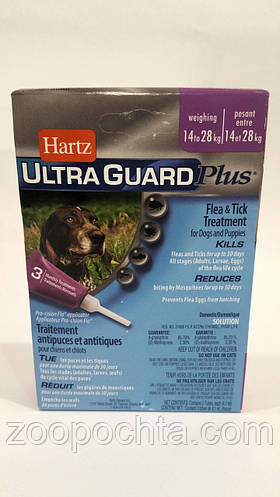 Купити Hartz (Хартц) UltraGuard PLUS краплі від бліх, яєць бліх, кліщів ...
