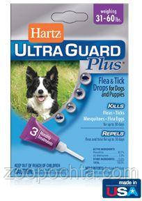 Купити Hartz (Хартц) UltraGuard PLUS краплі від бліх, яєць бліх, кліщів ...