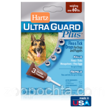 Hartz (Хартц) UltraGuard PLUS краплі від бліх, яєць бліх, кліщів і комарів для собак вагою понад 27 кг (1 шт.)