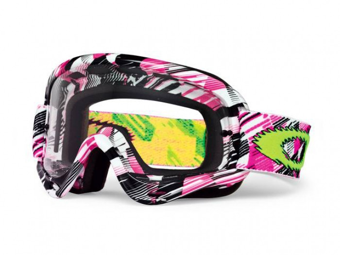 Маска кроссовая Oakley O Frame MX Digi Slash Pink - фото 1 - id-p542678646