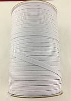 Резинка галантерейная (тесьма эластичная) 8 мм белая 100 м
