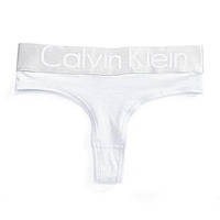 Calvin Klein steel silver Cotton woman білизна M L XL White білі стрінги