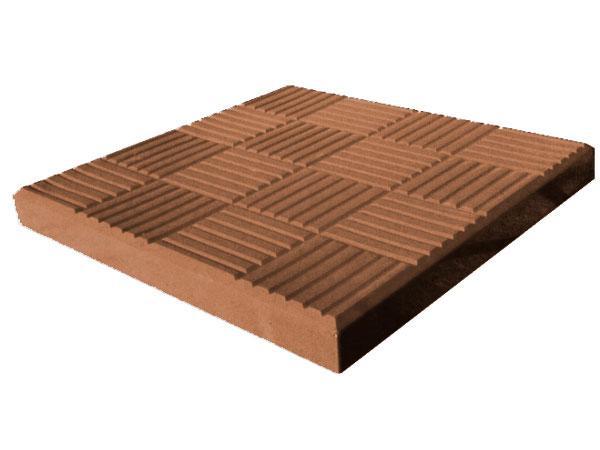 Тротуарна плитка LAND BRICK "Шоколадка" 300х300х30 мм коричнева