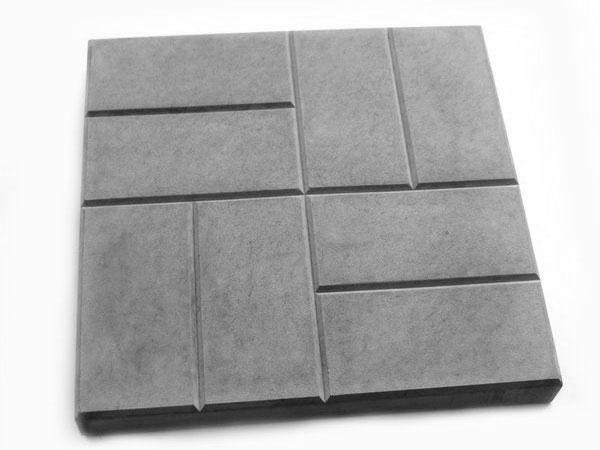 Тротуарна плитка LAND BRICK "Паркет" 400х400х50 мм сіра