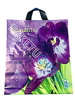 Пакет с петлевой ручкой (пакет-петля) "Purple tulip"