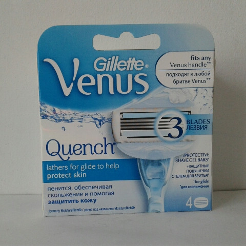 Касети для гоління жіночі Gillette Venus Quench 4 шт. (Жиллет Венус Квенч)
