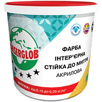 Фарба інтер'єрна акрилова ANSERGLOB «СТІЙКА ДО МИТТЯ» 1,4 кг