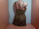 Еротичний комплект леопардовий зі стрингами в комплекті розмір 44-46, фото 4