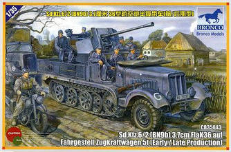 Sd.Kfz.6/2 [BN9b] 3,7cm FlaK36 auf Fahrgestell Zugkraftwagen 5t [Early/Late Production]