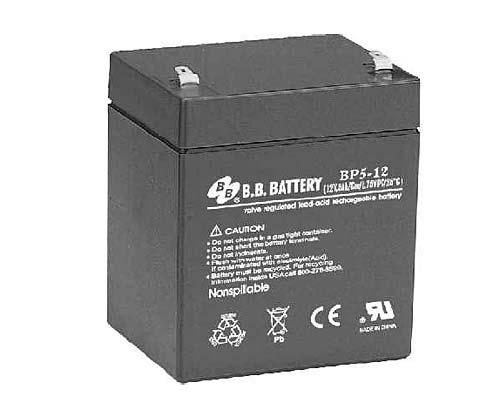 Акумуляторна батарея B. B. Акумулятор BP 5-12 (12V, 5 Ah)