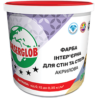 Фарба інтер'єрна акрилова ANSERGLOB ДЛЯ СТІН І СТЕЛІ», 1,4 кг