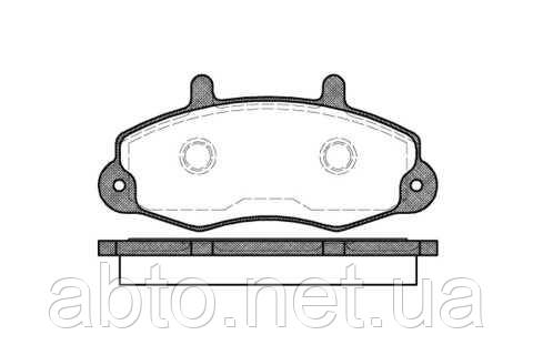 Колодки тормозные передние FORD TRANSIT T12 91-00 R14 (Форд Транзит) - фото 1 - id-p542928000