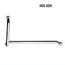 Ручка для ванної кабіни з тримачем рушника HDL-626 відстань 275/475 або 250/450 (нержавійка), фото 9