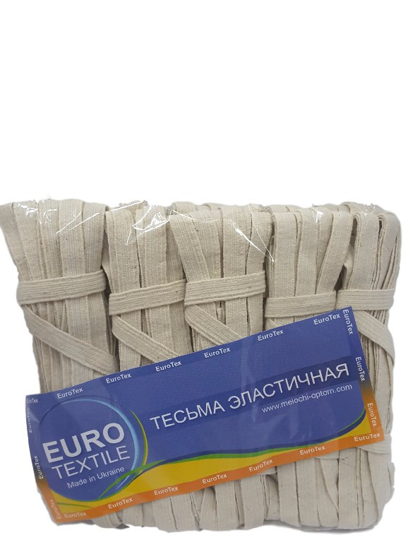 Тасьма еластична біла