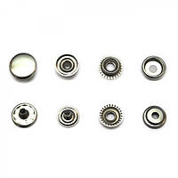 Кнопка сталь D15mm 61 kapa nikel (720шт/уп) PRESMAK